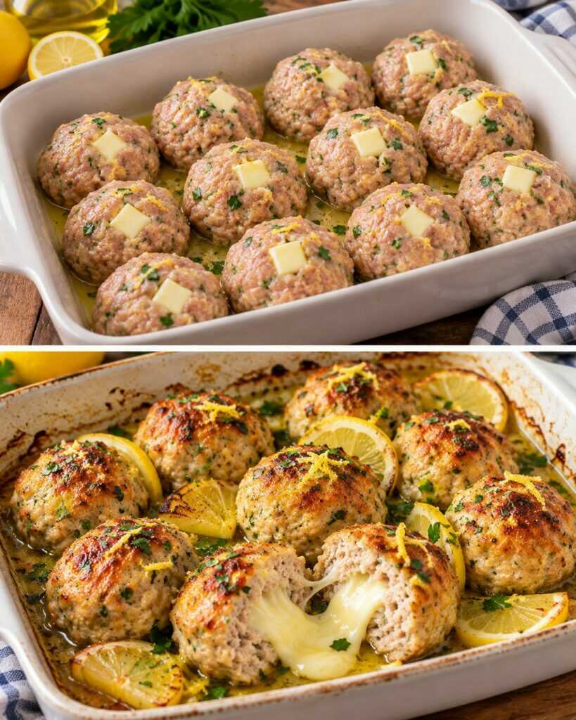 Polpette di Tacchino al Limone con Cuore di Scamorza