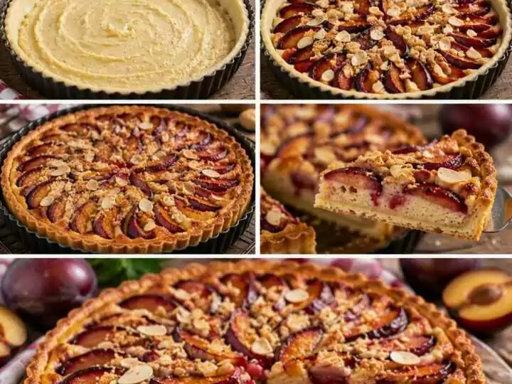 Crostata Frangipane alle Prugne con Mandorle e Amaretti – Piemonte