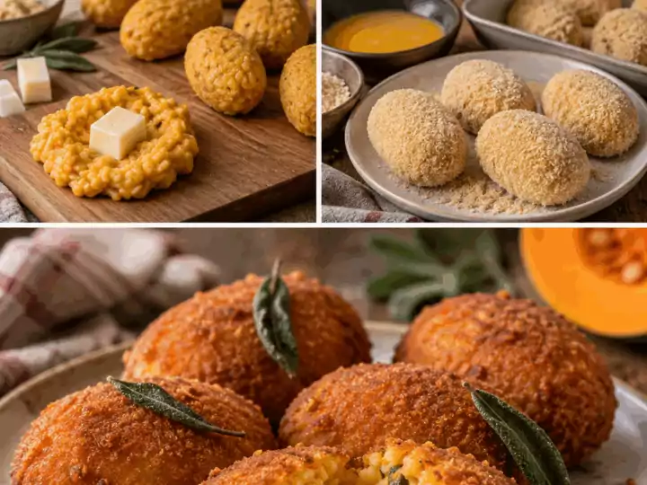 Supplì di Zucca con Cuore di Taleggio e Salvia – Lombardia