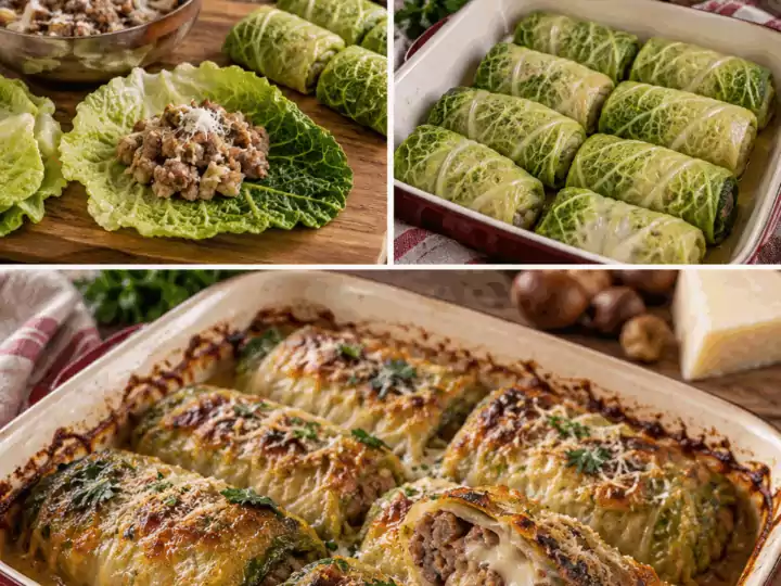 Involtini di Verza con Salsiccia, Castagne e Pecorino – Umbria