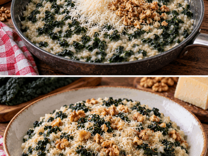 Risotto al Cavolo Nero, Pecorino e Noci – Toscana