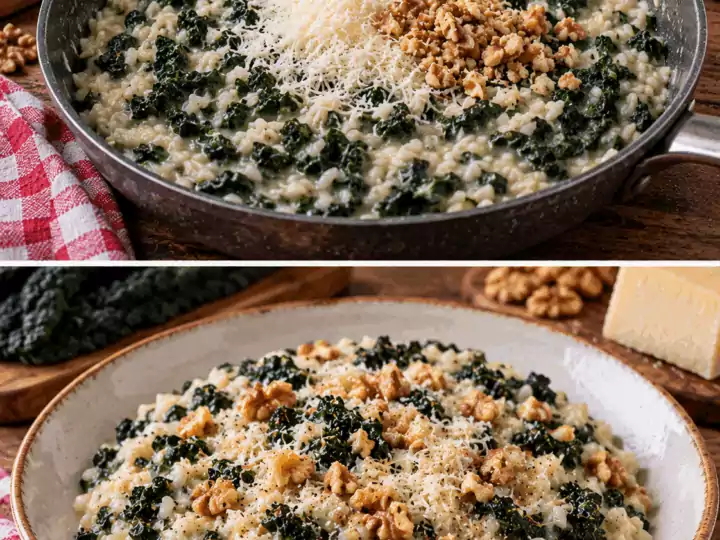 Risotto al Cavolo Nero, Pecorino e Noci – Toscana