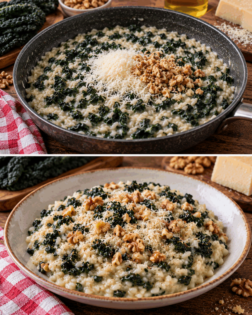 Risotto al Cavolo Nero, Pecorino e Noci – Toscana