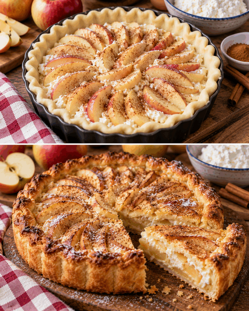 Torta Rustica di Mele, Ricotta e Cannella – Lazio