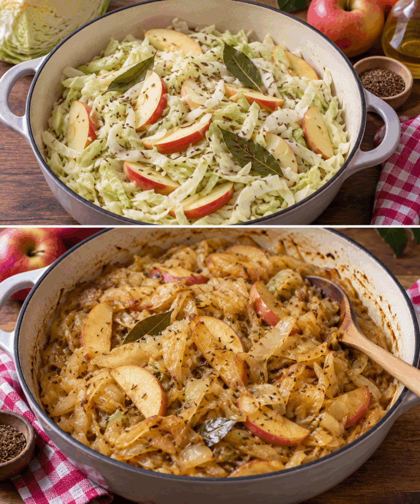 Cavolo Cappuccio Brasato con Mele e Cumino – Trentino-Alto Adige