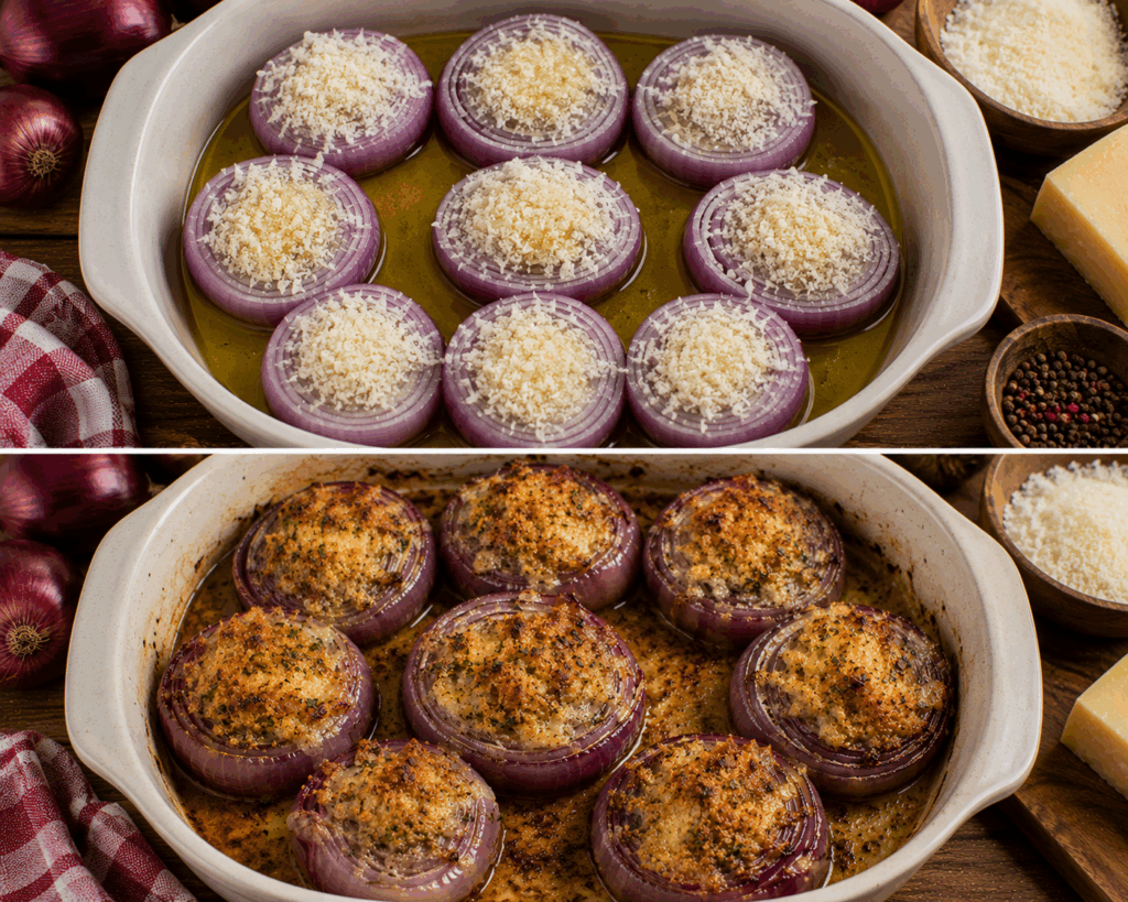 Cipolle Rosse di Tropea Gratinate al Pecorino – Calabria
