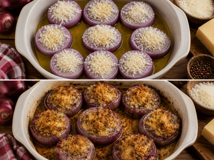 Cipolle Rosse di Tropea Gratinate al Pecorino – Calabria