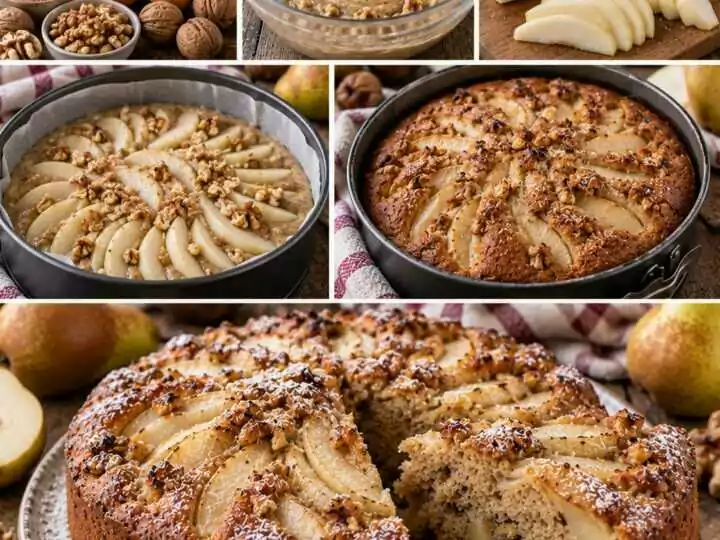 Torta Rustica alle Pere con Farina di Castagne e Noci – Toscana