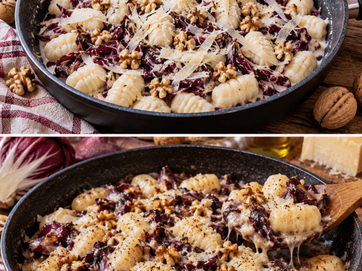 Gnocchetti di Ricotta con Radicchio, Noci e Montasio – Friuli-Venezia Giulia