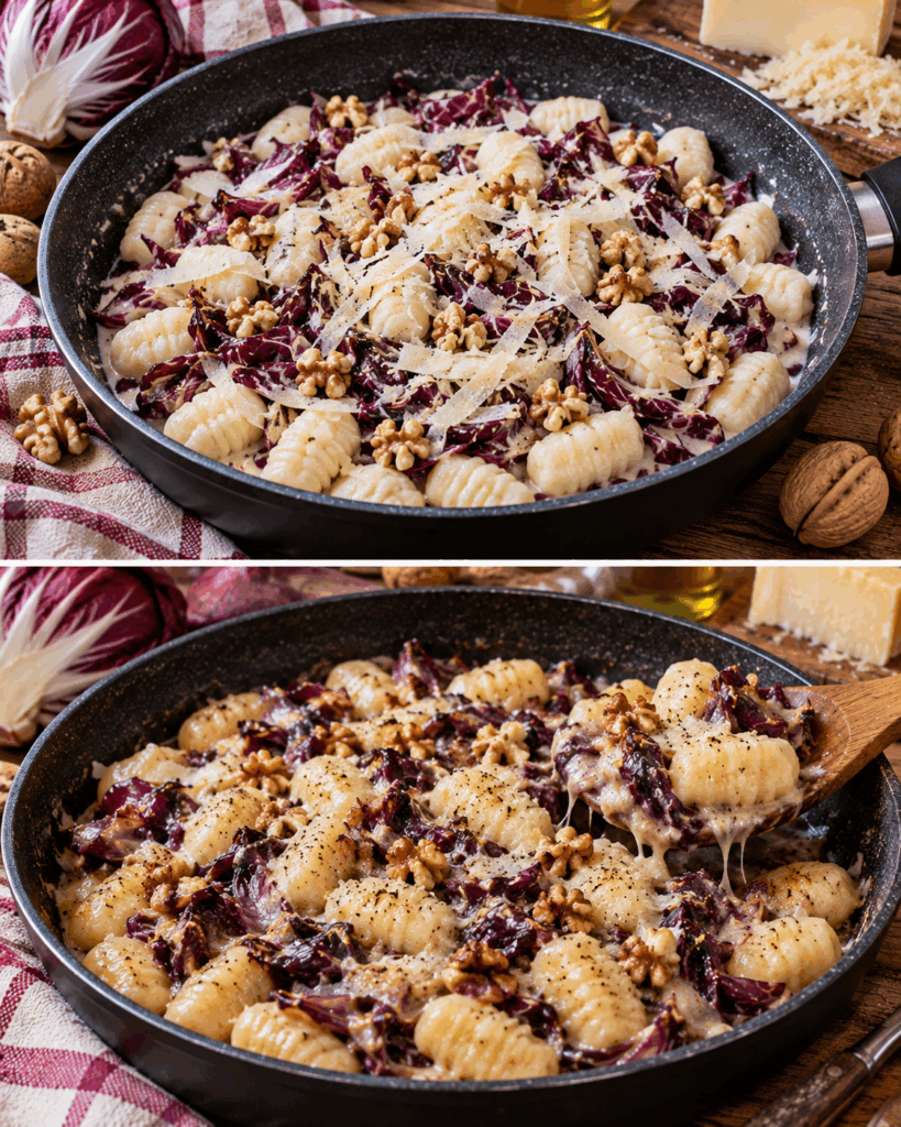 Gnocchetti di Ricotta con Radicchio, Noci e Montasio – Friuli-Venezia Giulia