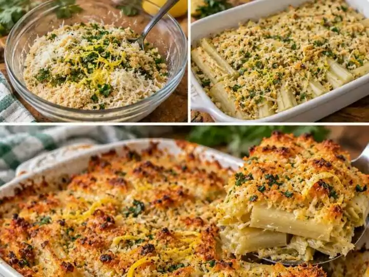 Cardi Gratinati al Forno con Pecorino, Limone e Pangrattato alle Erbe