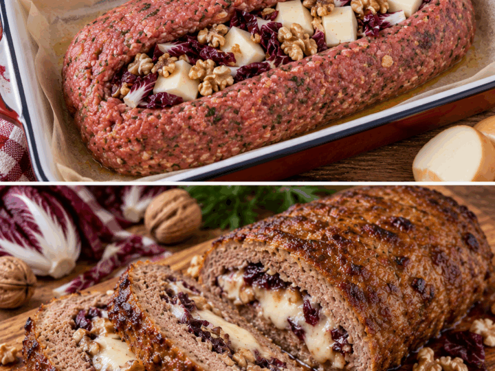 Polpettone di Manzo con Radicchio, Scamorza e Noci – Veneto