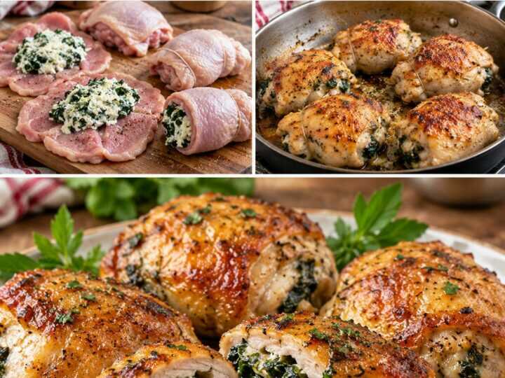 Sovracosce di Pollo Ripiene con Bietole, Ricotta e Pecorino