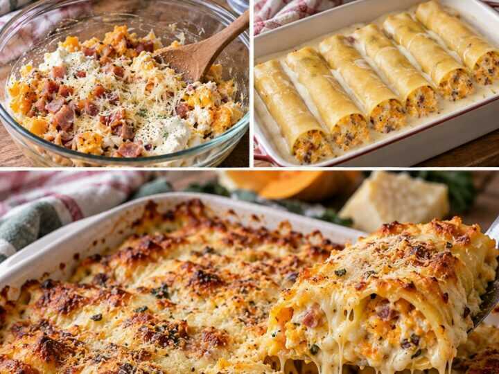 Cannelloni di Zucca con Ricotta, Speck e Montasio – Friuli-Venezia Giulia