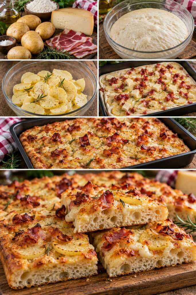 Focaccia Soffice con Patate, Montasio e Speck Croccante – Friuli-Venezia Giulia