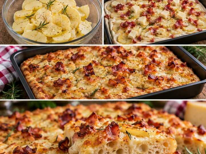 Focaccia Soffice con Patate, Montasio e Speck Croccante – Friuli-Venezia Giulia
