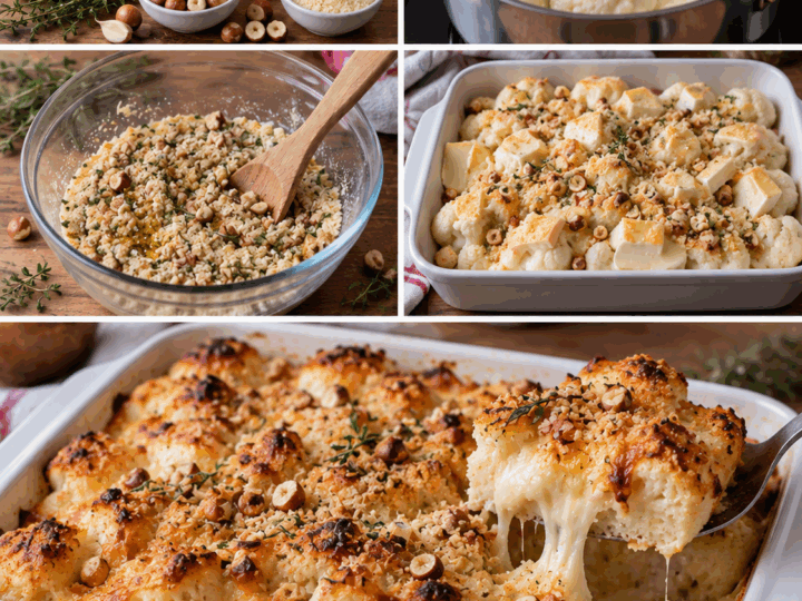 Cavolfiore Gratinato con Taleggio, Nocciole e Timo – Lombardia