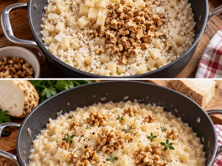 Risotto al Sedano Rapa, Fontina e Noci – Valle d’Aosta