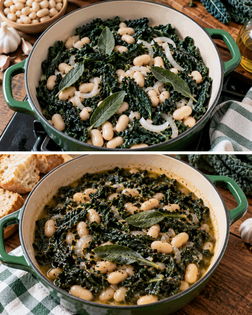Cavolo Nero Stufato con Cannellini e Salvia – Toscana