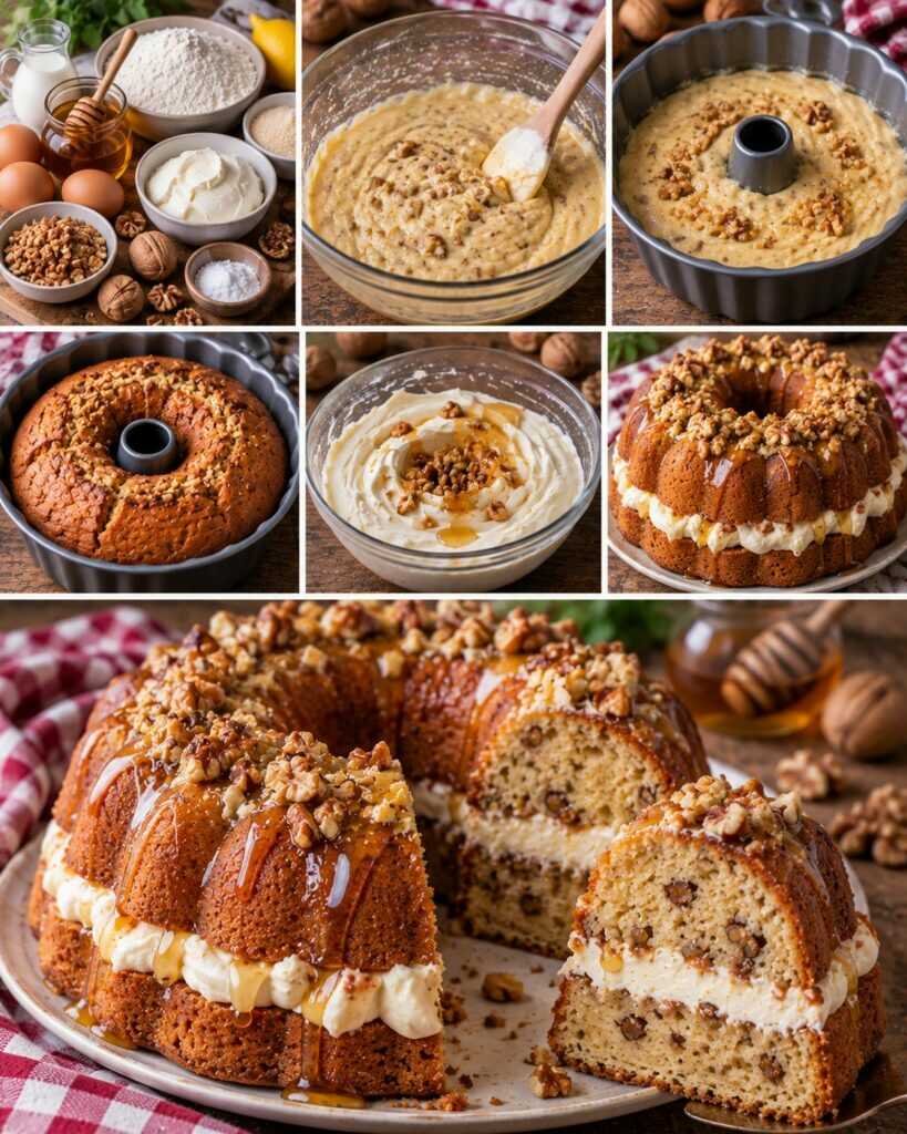 Ciambella al Miele, Noci e Crema di Mascarpone – Toscana