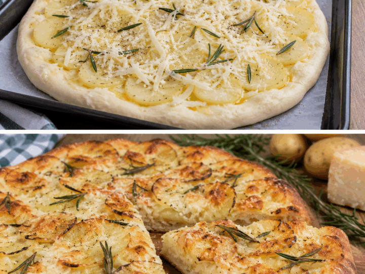 Pizza Bianca con Patate, Pecorino e Rosmarino – Lazio