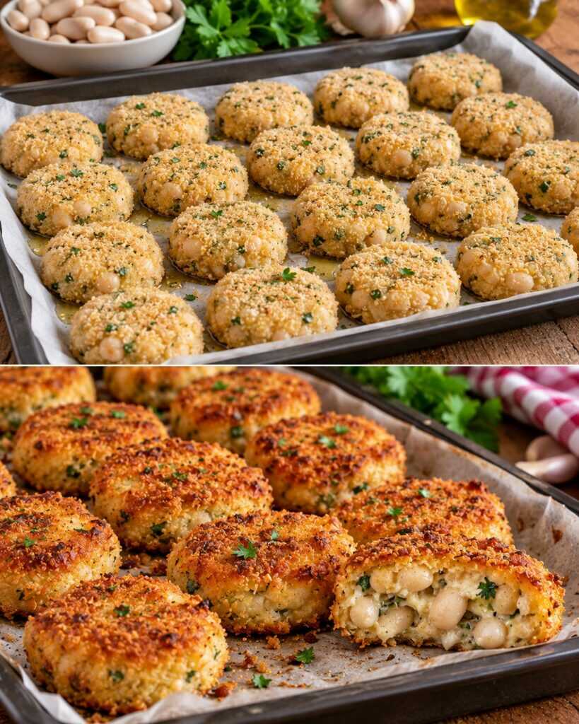 Bocconcini Croccanti di Fagioli Bianchi al Forno