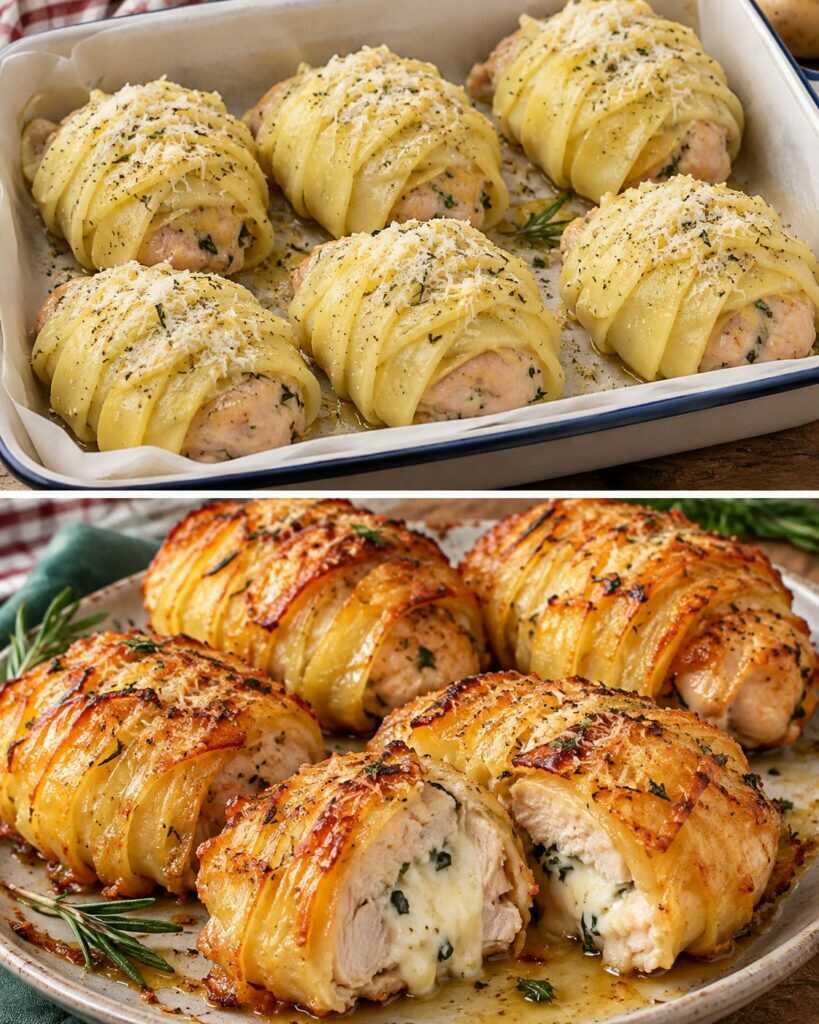 Bocconcini di Pollo Avvolti in Sfoglie Croccanti di Patate