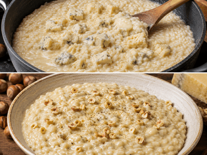 Risotto al Castelmagno e Nocciole delle Langhe – Piemonte
