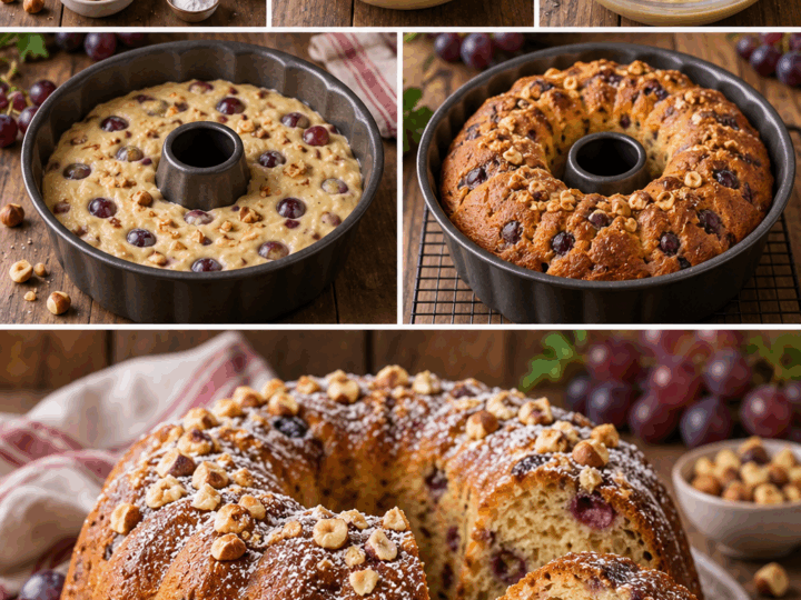 Ciambella all’Uva, Mascarpone e Nocciole Tostate – Veneto