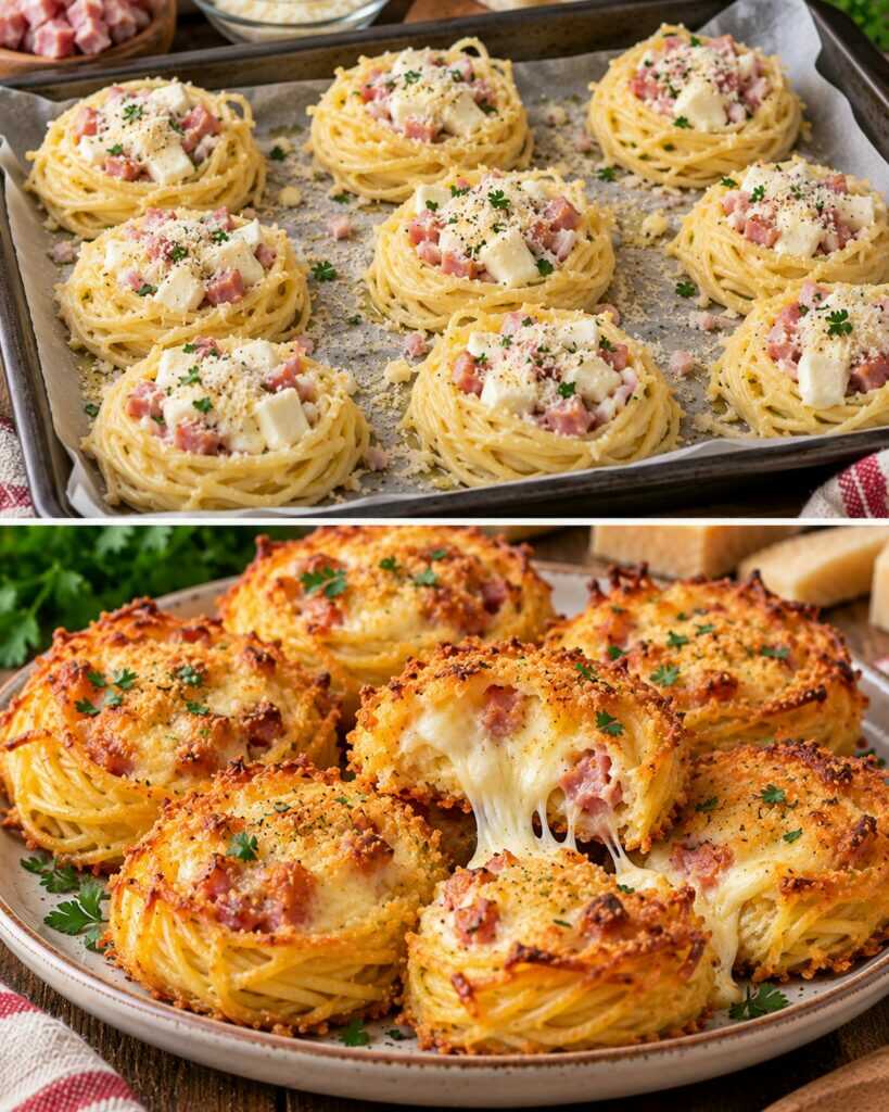 Nidi di Pasta Croccanti con Ripieno Filante