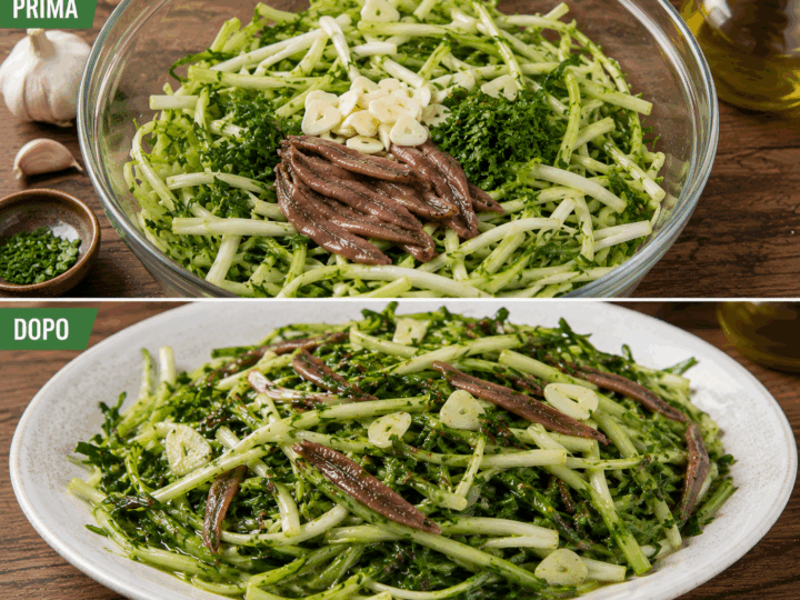 Puntarelle alla Romana con Acciughe e Aglio – Lazio