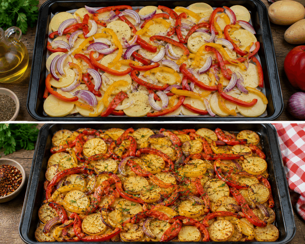 Teglia di Verdure alla Calabrese con Patate e Peperoni – Calabria