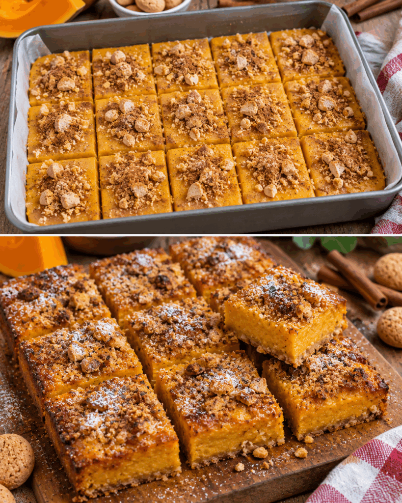 Quadrotti alla Zucca, Amaretti e Cannella – Lombardia