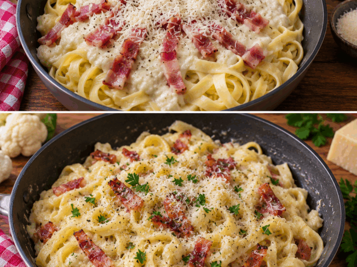 Tagliatelle con Crema di Cavolfiore, Speck e Parmigiano – Emilia-Romagna