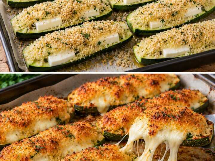 Zucchine Impanate Ripiene di Mozzarella Filante