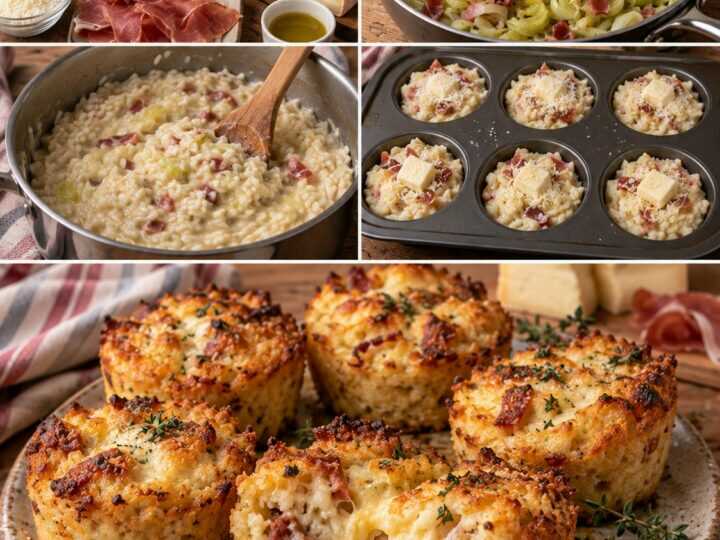 Tortini di Riso con Porri, Taleggio e Speck – Trentino-Alto Adige