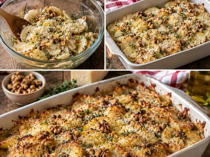 Topinambur al Forno con Parmigiano, Timo e Noci – Piemonte