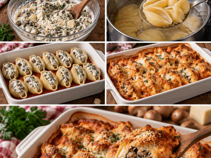 Lumaconi al Forno Ripieni di Ricotta, Funghi e Provola Affumicata – Campania