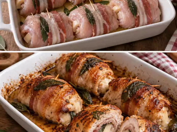 Involtini di Tacchino con Scamorza, Pancetta e Salvia – Abruzzo