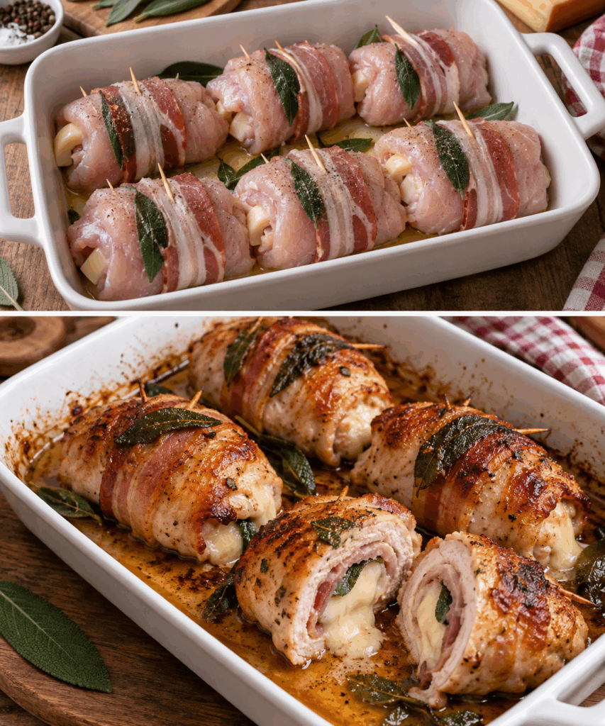 Involtini di Tacchino con Scamorza, Pancetta e Salvia – Abruzzo
