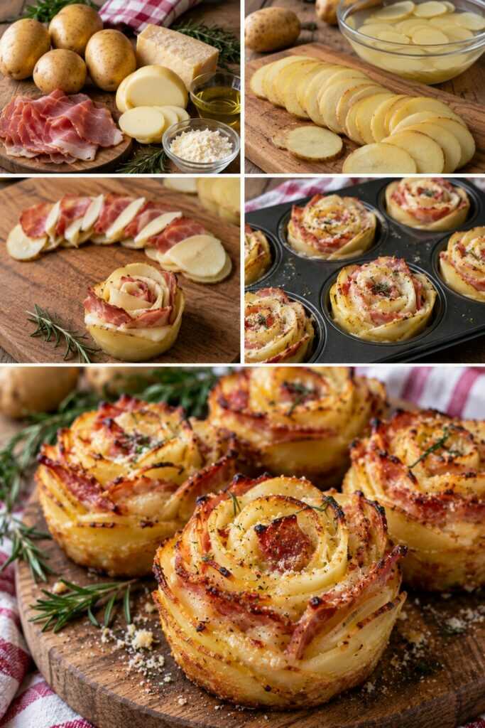 Rose di Patate con Scamorza, Speck e Parmigiano – Trentino-Alto Adige