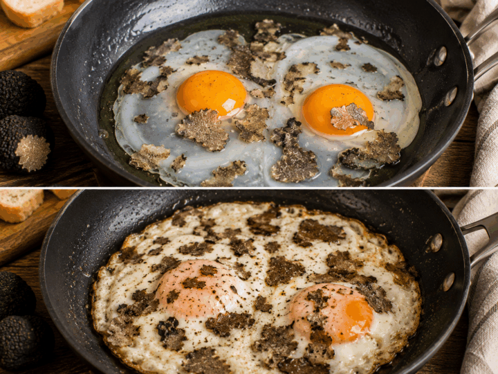 Uova al Tegamino con Tartufo Nero di Norcia – Umbria
