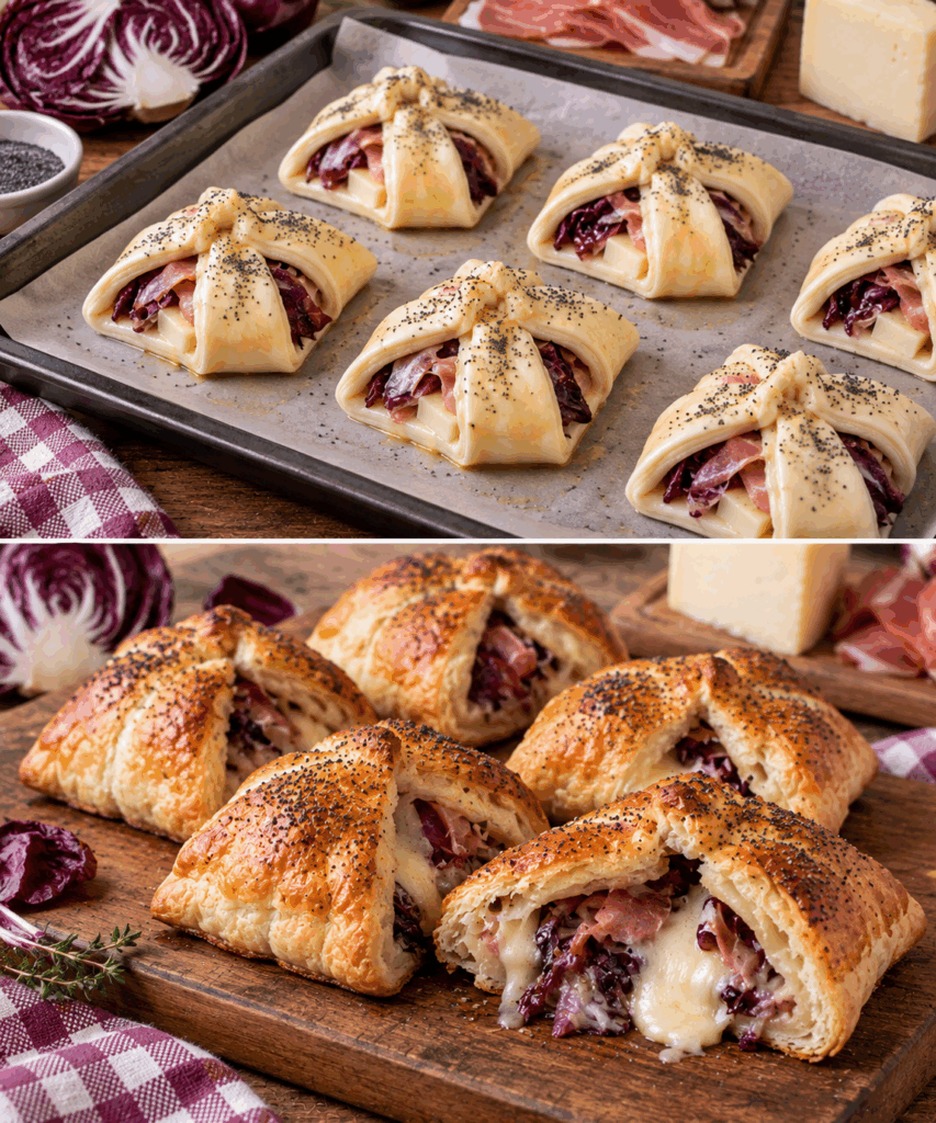 Fagottini Caldi di Radicchio, Speck e Asiago – Veneto