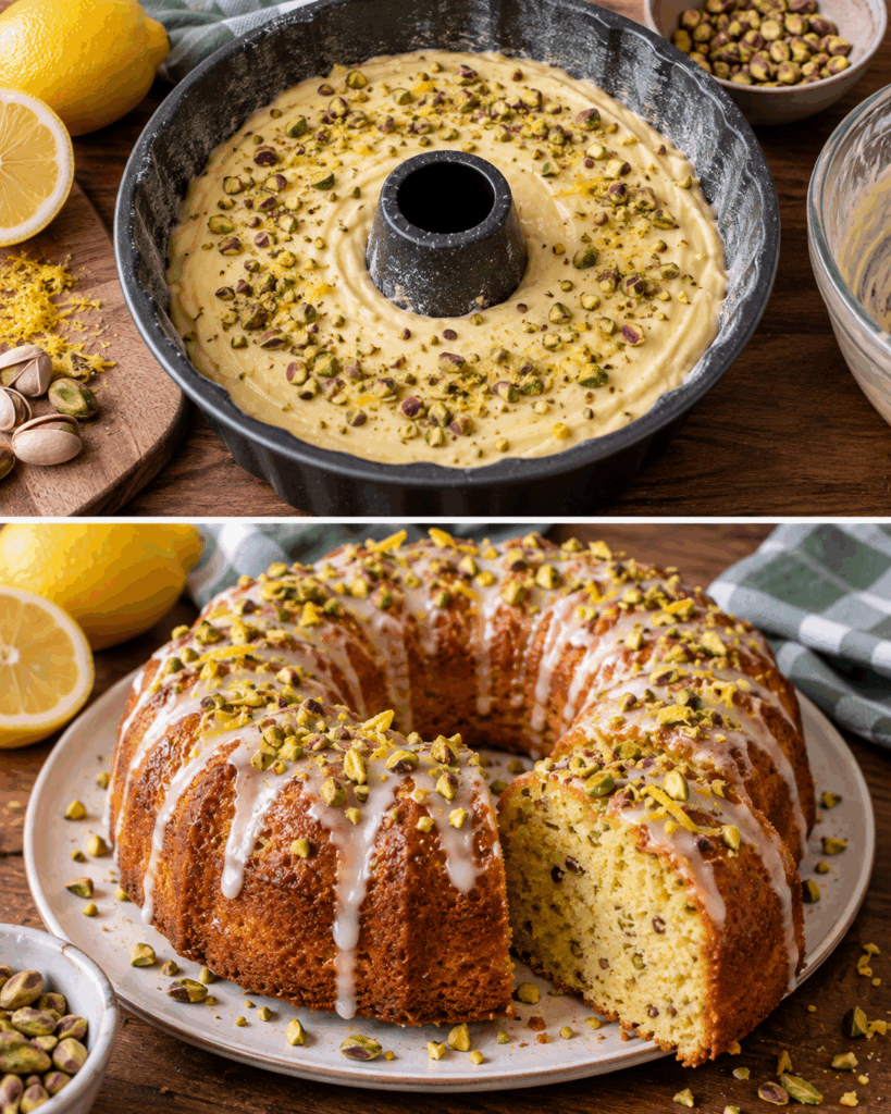 Ciambella al Limone, Yogurt e Pistacchi – Sicilia