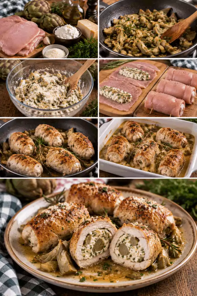 Involtini di Tacchino con Carciofi, Ricotta e Pecorino – Lazio