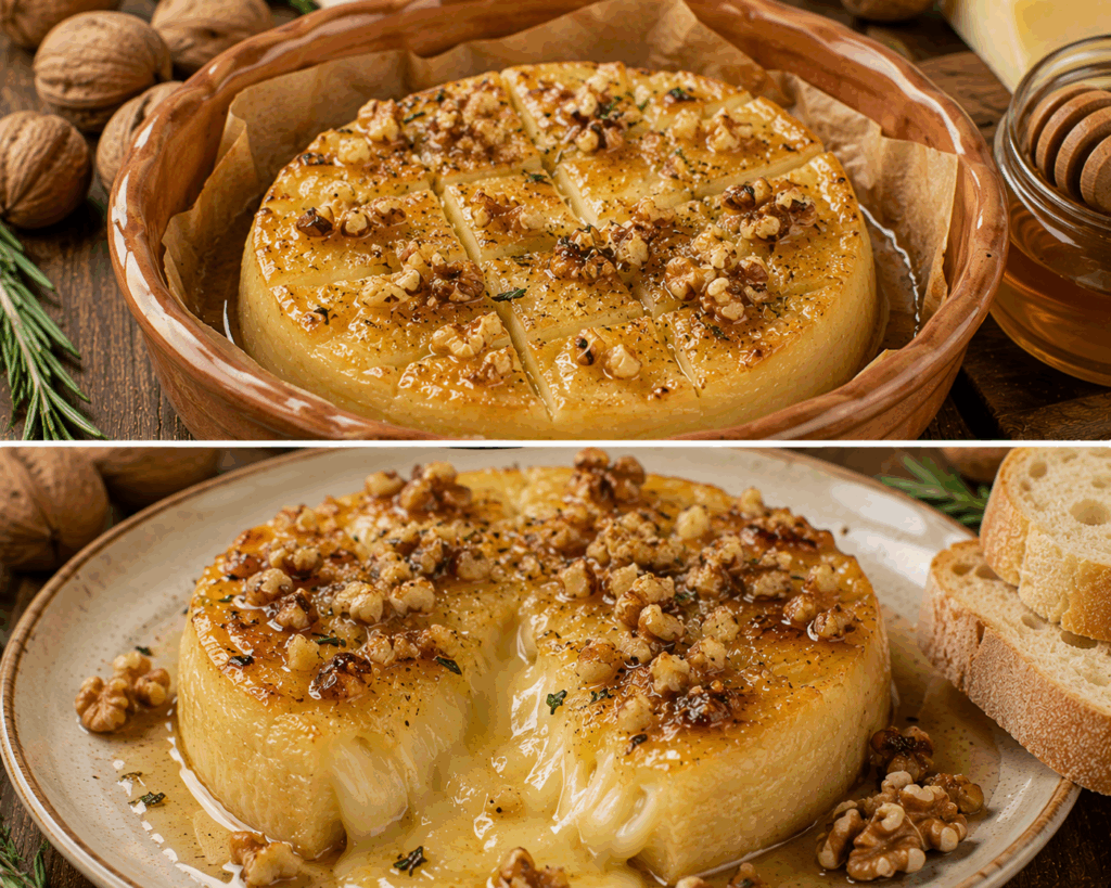 Pecorino di Pienza al Forno con Miele e Noci – Toscana