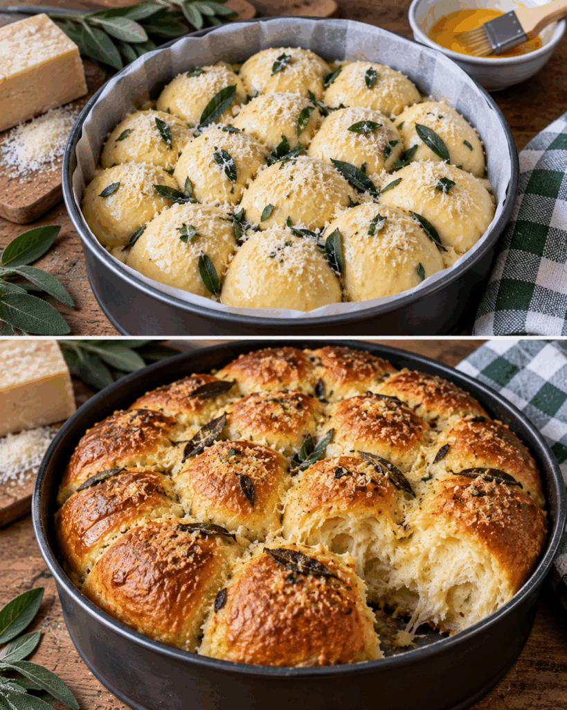Pan Brioche Salato con Parmigiano e Salvia – Emilia-Romagna