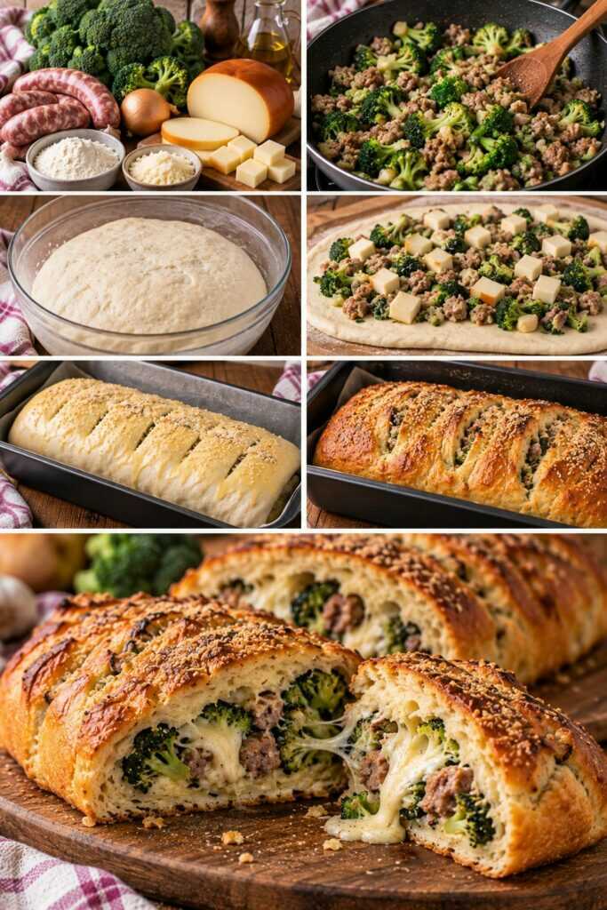 Rustico Soffice con Broccoli, Scamorza Affumicata e Salsiccia – Campania