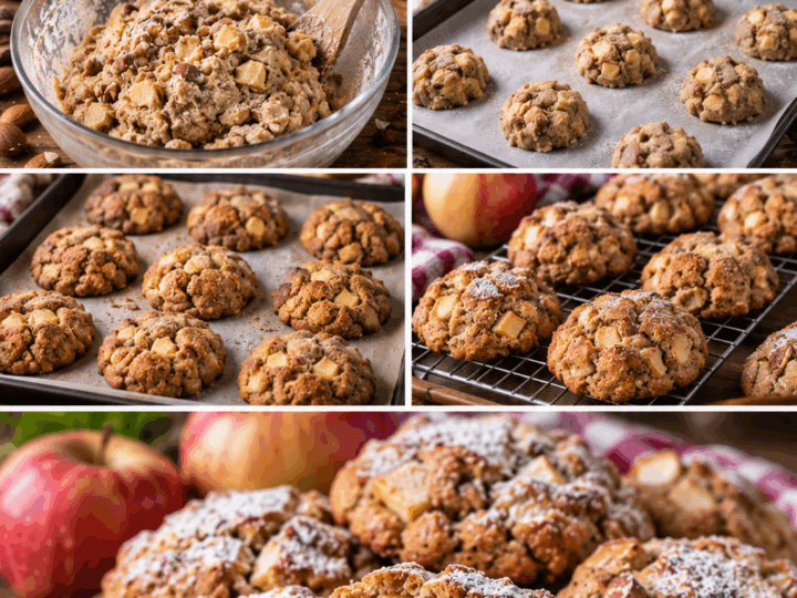 Biscotti Rustici alle Mele con Farina di Castagne e Mandorle – Toscana