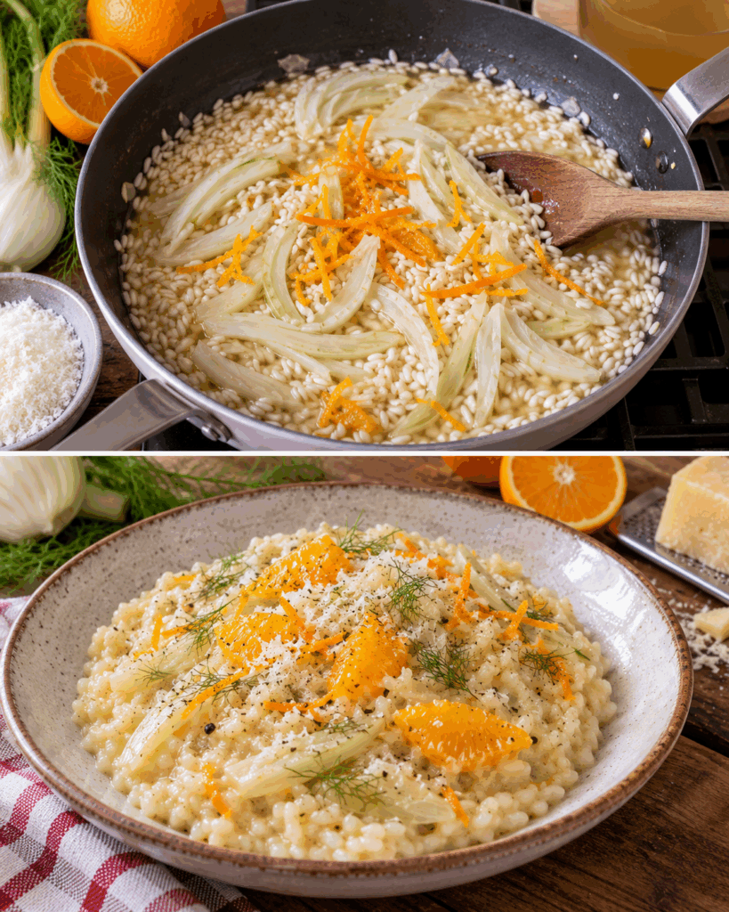 Risotto con Finocchi, Arancia e Pecorino Sardo – Sardegna